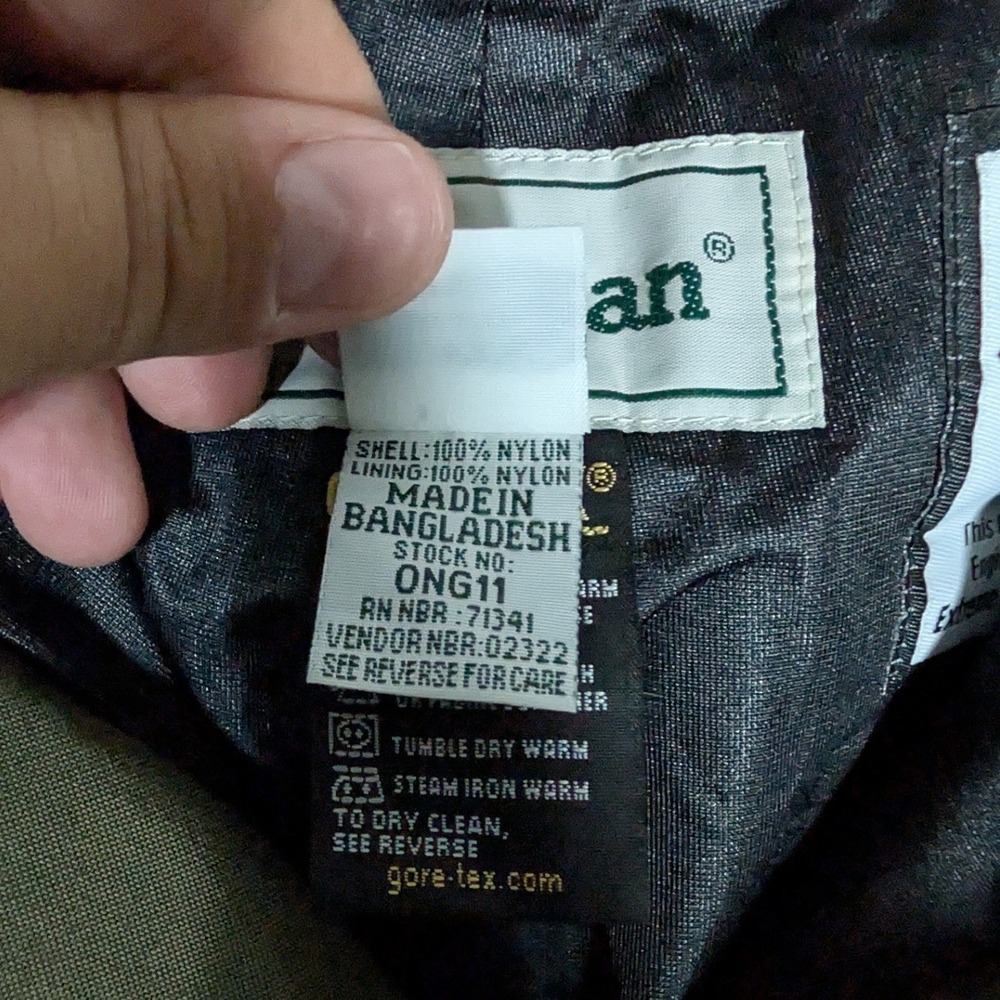 LL Bean Hunting Pants Mens 34 Green Waterproof Brush Briar Utility Performance - Picture 4 of 8